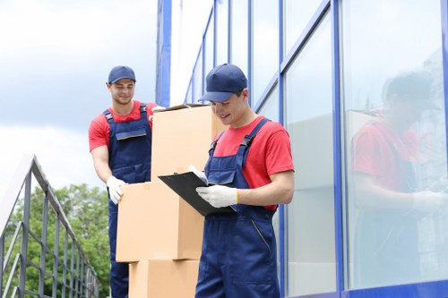 Customer booking storage unit with terms displayed