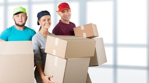 Central London student belongings being organised for short-term storage