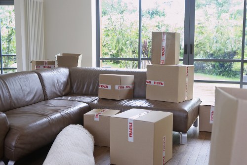 Packed boxes and moving supplies prepared for a Marylebone relocation